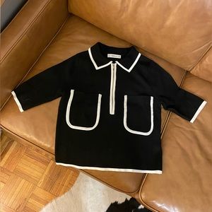 Retro Zara Collared Sweater Top M